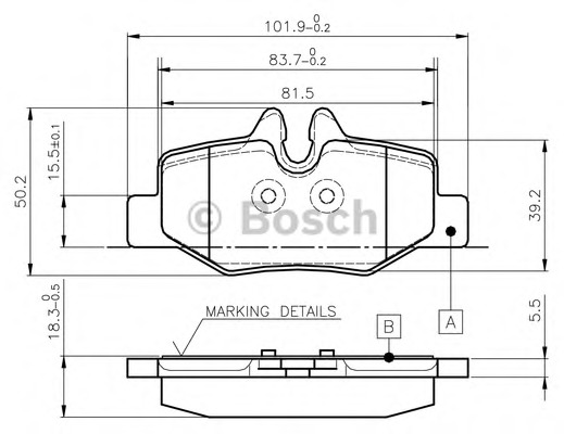 set placute frana,frana disc 0 986 TB2 883 BOSCH - Frana disc set placute frana,frana disc 0 986 TB2 883 BOSCH - Frana disc