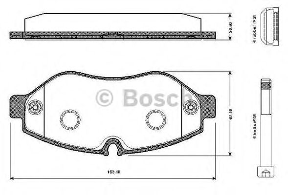 set placute frana,frana disc 0 986 TB2 948 BOSCH - Frana disc set placute frana,frana disc 0 986 TB2 948 BOSCH - Frana disc