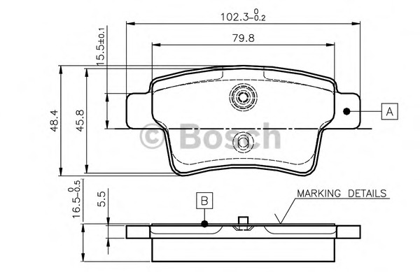 set placute frana,frana disc 0 986 TB2 980 BOSCH - Frana disc set placute frana,frana disc 0 986 TB2 980 BOSCH - Frana disc