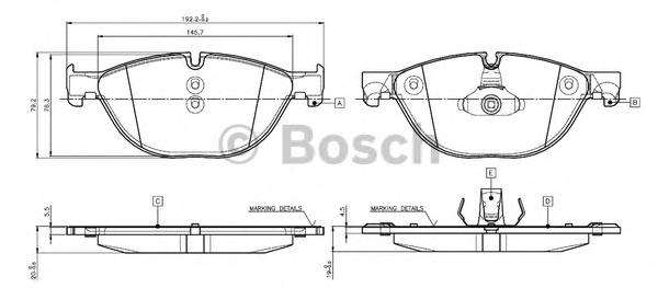 set placute frana,frana disc 0 986 TB3 137 BOSCH - Frana disc set placute frana,frana disc 0 986 TB3 137 BOSCH - Frana disc