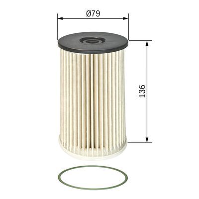 filtru combustibil 1 457 070 008 BOSCH - Filtru combustibil filtru combustibil 1 457 070 008 BOSCH - Filtru combustibil