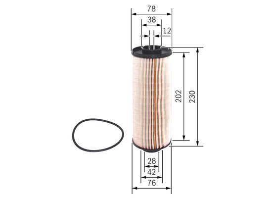filtru combustibil 1 457 431 710 BOSCH - Filtru combustibil filtru combustibil 1 457 431 710 BOSCH - Filtru combustibil