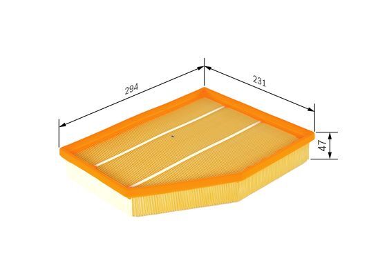 Filtru aer 1 457 433 094 BOSCH - Filtru aer/ carcasa