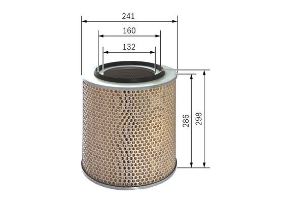 Filtru aer 1 457 433 735 BOSCH - Filtru aer/ carcasa