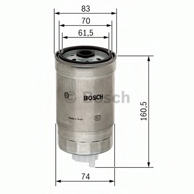 filtru combustibil 1 457 434 174 BOSCH - Filtru combustibil/carcasa filtru combustibil 1 457 434 174 BOSCH - Filtru combustibil/carcasa