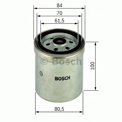 filtru combustibil 1 457 434 331 BOSCH - Filtru combustibil/carcasa
