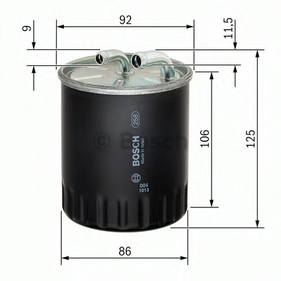 filtru combustibil 1 457 434 437 BOSCH - Filtru combustibil/carcasa filtru combustibil 1 457 434 437 BOSCH - Filtru combustibil/carcasa