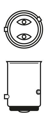 Bec, lampa frana / lampa spate / Bec, lampa frana 1 987 302 215 BOSCH - Lumini ceata spate / elemente