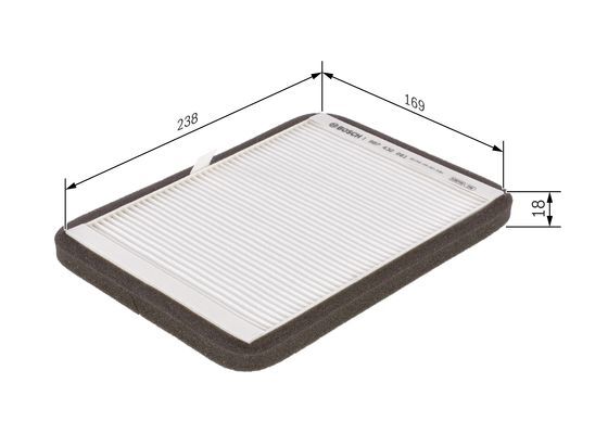 Filtru, aer habitaclu 1 987 432 061 BOSCH - Filtru aer habitaclu Filtru, aer habitaclu 1 987 432 061 BOSCH - Filtru aer habitaclu