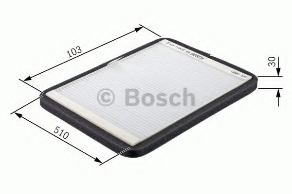 Filtru, aer habitaclu 1 987 432 318 BOSCH - Filtru aer habitaclu