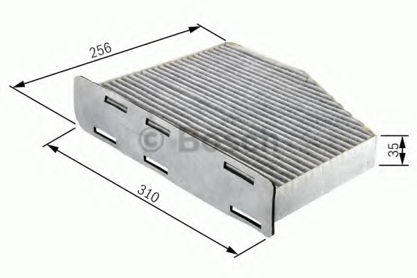 Filtru, aer habitaclu 1 987 432 381 BOSCH - Filtru aer habitaclu