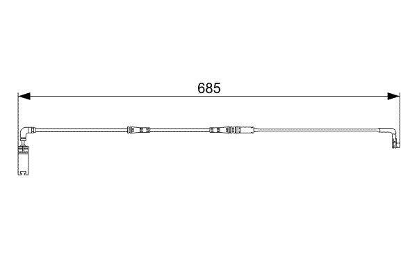 senzor de avertizare,uzura placute de frana 1 987 473 003 BOSCH - Indicator de uzura placute frana senzor de avertizare,uzura placute de frana 1 987 473 003 BOSCH - Indicator de uzura placute frana