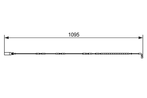 senzor de avertizare,uzura placute de frana 1 987 473 069 BOSCH - Indicator de uzura placute frana senzor de avertizare,uzura placute de frana 1 987 473 069 BOSCH - Indicator de uzura placute frana