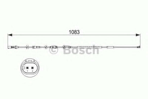 senzor de avertizare,uzura placute de frana 1 987 473 500 BOSCH - Frana disc senzor de avertizare,uzura placute de frana 1 987 473 500 BOSCH - Frana disc