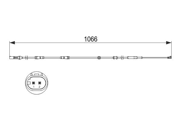 senzor de avertizare,uzura placute de frana 1 987 473 501 BOSCH - Indicator de uzura placute frana senzor de avertizare,uzura placute de frana 1 987 473 501 BOSCH - Indicator de uzura placute frana