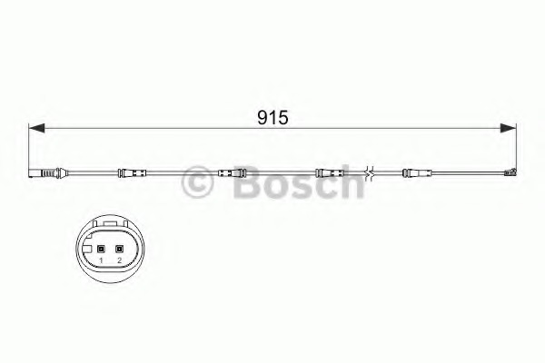 senzor de avertizare,uzura placute de frana 1 987 473 509 BOSCH - Frana disc senzor de avertizare,uzura placute de frana 1 987 473 509 BOSCH - Frana disc