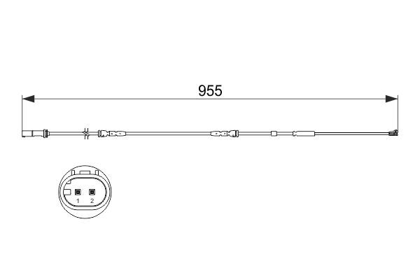 senzor de avertizare,uzura placute de frana 1 987 473 511 BOSCH - Indicator de uzura placute frana senzor de avertizare,uzura placute de frana 1 987 473 511 BOSCH - Indicator de uzura placute frana