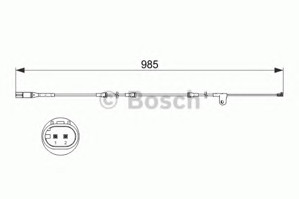 senzor de avertizare,uzura placute de frana 1 987 473 520 BOSCH - Indicator de uzura placute frana senzor de avertizare,uzura placute de frana 1 987 473 520 BOSCH - Indicator de uzura placute frana