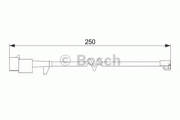 senzor de avertizare,uzura placute de frana 1 987 474 574 BOSCH - Componente/ accesorii frana