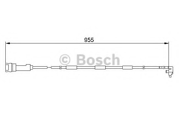 senzor de avertizare,uzura placute de frana 1 987 474 906 BOSCH - Frana disc senzor de avertizare,uzura placute de frana 1 987 474 906 BOSCH - Frana disc