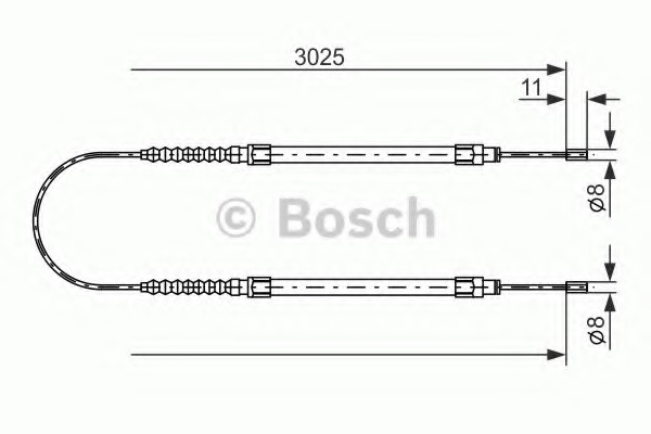 Cablu, frana de parcare 1 987 477 113 BOSCH - Maneta/ cablu Cablu, frana de parcare 1 987 477 113 BOSCH - Maneta/ cablu