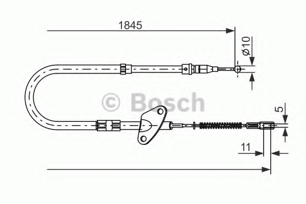 Cablu, frana de parcare 1 987 477 119 BOSCH - Maneta/ cablu Cablu, frana de parcare 1 987 477 119 BOSCH - Maneta/ cablu