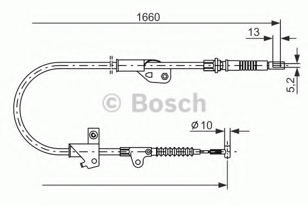 Cablu, frana de parcare 1 987 477 231 BOSCH - Maneta/ cablu Cablu, frana de parcare 1 987 477 231 BOSCH - Maneta/ cablu