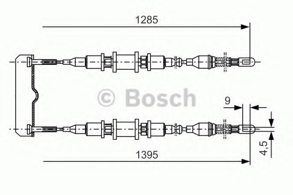 Cablu, frana de parcare 1 987 477 253 BOSCH - Maneta/ cablu Cablu, frana de parcare 1 987 477 253 BOSCH - Maneta/ cablu