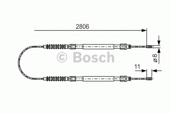 Cablu, frana de parcare 1 987 477 262 BOSCH - Maneta/ cablu Cablu, frana de parcare 1 987 477 262 BOSCH - Maneta/ cablu