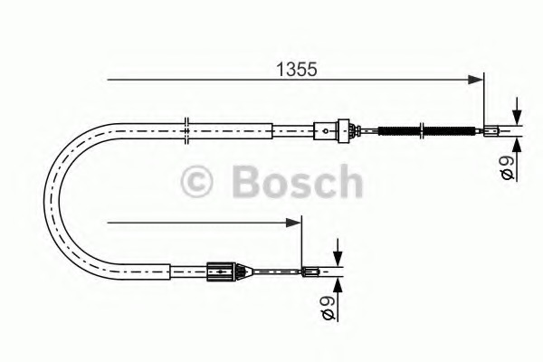 Cablu, frana de parcare 1 987 477 644 BOSCH - Maneta/ cablu Cablu, frana de parcare 1 987 477 644 BOSCH - Maneta/ cablu