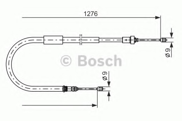 Cablu, frana de parcare 1 987 477 938 BOSCH - Maneta/ cablu Cablu, frana de parcare 1 987 477 938 BOSCH - Maneta/ cablu