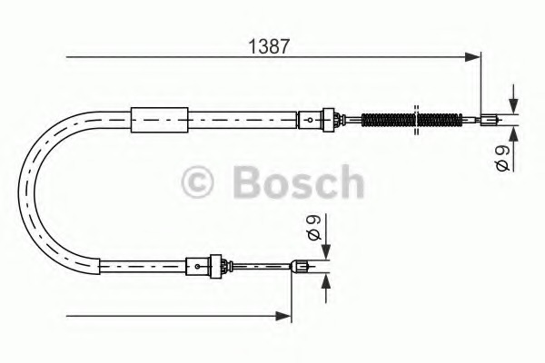 Cablu, frana de parcare 1 987 477 940 BOSCH - Maneta/ cablu Cablu, frana de parcare 1 987 477 940 BOSCH - Maneta/ cablu