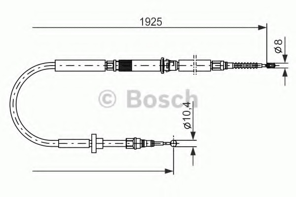 Cablu, frana de parcare 1 987 477 959 BOSCH - Maneta/ cablu Cablu, frana de parcare 1 987 477 959 BOSCH - Maneta/ cablu