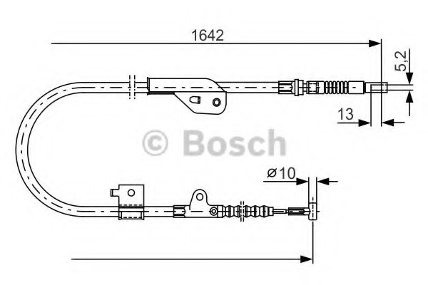 Cablu, frana de parcare 1 987 477 981 BOSCH - Maneta/ cablu Cablu, frana de parcare 1 987 477 981 BOSCH - Maneta/ cablu