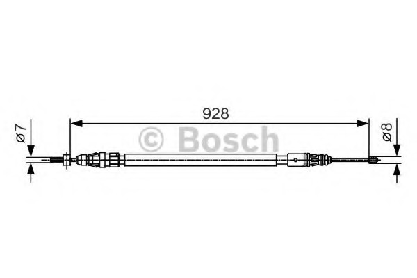 Cablu, frana de parcare 1 987 482 000 BOSCH - Maneta/ cablu Cablu, frana de parcare 1 987 482 000 BOSCH - Maneta/ cablu
