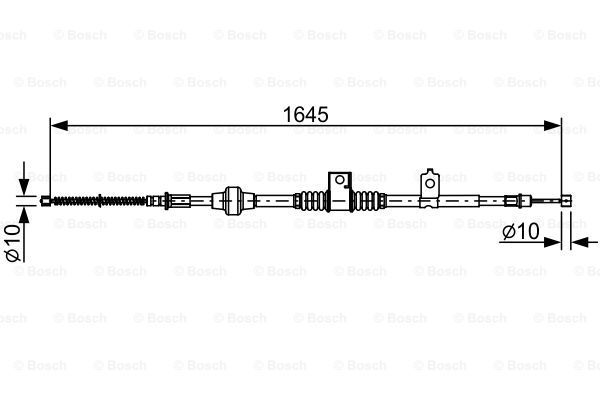 Cablu, frana de parcare 1 987 482 517 BOSCH - Maneta/ cablu Cablu, frana de parcare 1 987 482 517 BOSCH - Maneta/ cablu