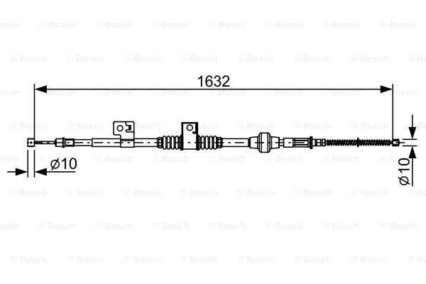Cablu, frana de parcare 1 987 482 519 BOSCH - Maneta/ cablu Cablu, frana de parcare 1 987 482 519 BOSCH - Maneta/ cablu