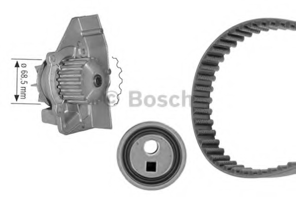 Set pompa apa + curea dintata 1 987 946 409 BOSCH - Kit distributie