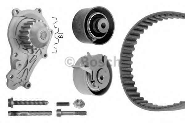Set pompa apa + curea dintata 1 987 946 428 BOSCH - Pompa apa/ garnitura