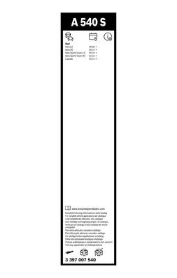 SET STERGATOARE AEROTWIN 680/625 MM 3 397 007 540 BOSCH - Stergator de parbriz SET STERGATOARE AEROTWIN 680/625 MM 3 397 007 540 BOSCH - Stergator de parbriz
