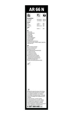 lamela stergator 3 397 008 848 BOSCH - Stergator de parbriz lamela stergator 3 397 008 848 BOSCH - Stergator de parbriz