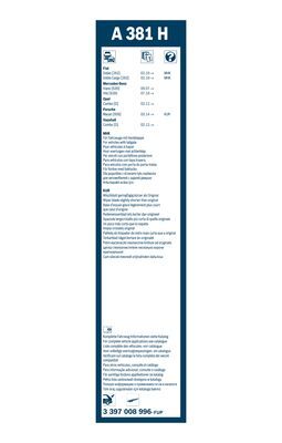 lamela stergator 3 397 008 996 BOSCH - Stergator de parbriz lamela stergator 3 397 008 996 BOSCH - Stergator de parbriz