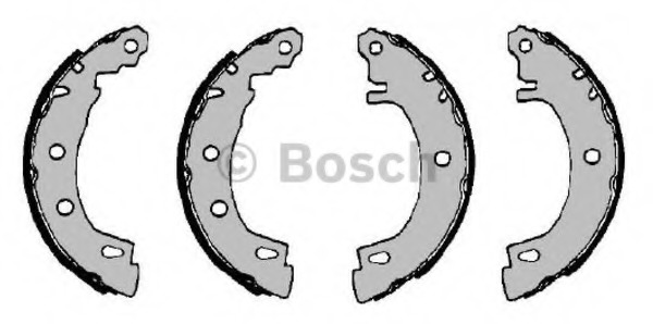 Set saboti frana F 026 004 550 BOSCH - Material frictiune sabot frana/ sabot frana