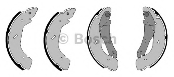 Set saboti frana F 026 004 612 BOSCH - Material frictiune sabot frana/ sabot frana