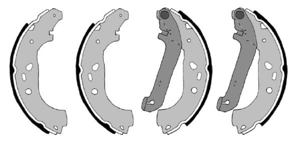 Set saboti frana F 026 004 667 BOSCH - Material frictiune sabot frana/ sabot frana Set saboti frana F 026 004 667 BOSCH - Material frictiune sabot frana/ sabot frana
