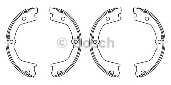 Set saboti frana, frana de mana F 026 008 022 BOSCH - Frana de mana