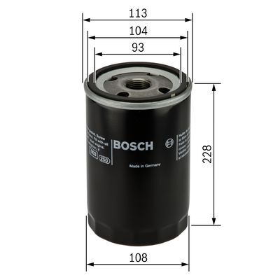 Filtru ulei F 026 407 048 BOSCH - Ungere Filtru ulei F 026 407 048 BOSCH - Ungere