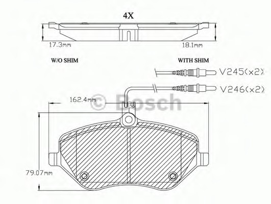 set placute frana,frana disc F 03A 150 029 BOSCH - Set placute frana set placute frana,frana disc F 03A 150 029 BOSCH - Set placute frana