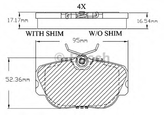 set placute frana,frana disc F 03B 150 014 BOSCH - Frana disc set placute frana,frana disc F 03B 150 014 BOSCH - Frana disc
