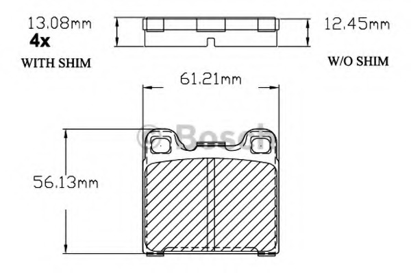 set placute frana,frana disc F 03B 150 204 BOSCH - Frana disc set placute frana,frana disc F 03B 150 204 BOSCH - Frana disc